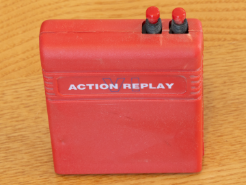 Commodore 64 Action Replay VI cartridge (Front view)