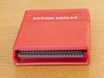 Commodore 64 Action Replay VI cartridge (Rear view)