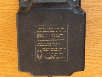 Acorn Electron Plus 3 power supply